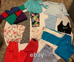14 pc Vintage 80s 90s Misses Juniors Womens Clothing Mixed Size Lot Bundle S M L
