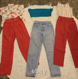 14 pc Vintage 80s 90s Misses Juniors Womens Clothing Mixed Size Lot Bundle S M L