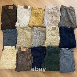 15x Vintage/preloved Corduroy Trousers Wholesale Job Lot Mixed Size Bundle