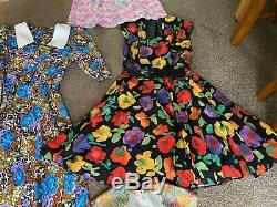 20 Items Job Lot Bundle Vintage Womens Clothing Dresses Dress 60s 70s 80s 90s