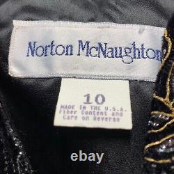2PC Bundle Chico's Dress Dazzle Up Black and Norton McNaughton Glitzy Jacket VTG