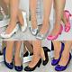 30 Pairs Women Mid High Heels Court Shoes Slip On UK 3-8 Joblot Bundle Clearance