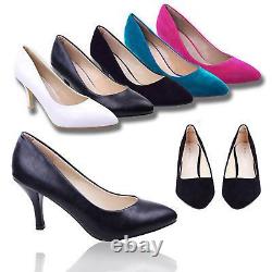 30 Pairs Women Mid High Heels Court Shoes Slip On UK 3-8 Joblot Bundle Clearance