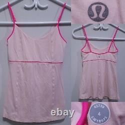 9 Lululemon Tank Tops Size 4 XS Built in Bra Purple Pink Gray Bundle Set