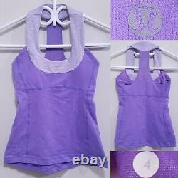 9 Lululemon Tank Tops Size 4 XS Built in Bra Purple Pink Gray Bundle Set