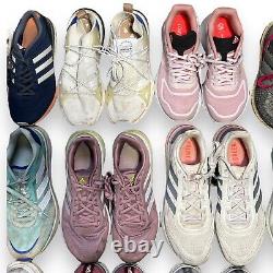 Adidas Womens Running Shoe Lot 15 Pair READ AS IS