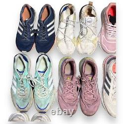 Adidas Womens Running Shoe Lot 15 Pair READ AS IS