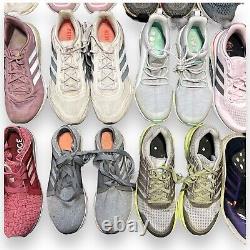 Adidas Womens Running Shoe Lot 15 Pair READ AS IS