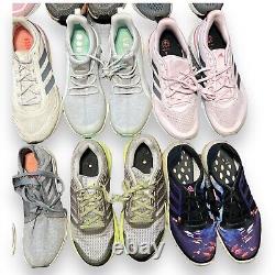 Adidas Womens Running Shoe Lot 15 Pair READ AS IS