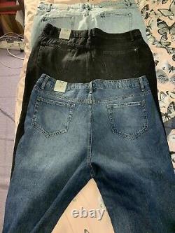BNWT Bundle Of 3 Pairs Of Yours Clothing Mom Jeans All Size 20