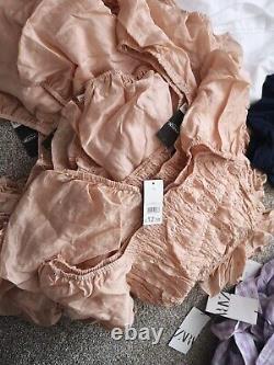 BNWT huge clothes bundle 43 items Zara next George tops skirts resale carboot