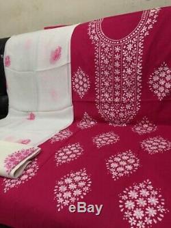 BUNDLE OF 8 TRADITIONAL HAND EMBROIDERED INDIAN/PAKISTANI 3 Pcs SUITS. UNSTITCHED
