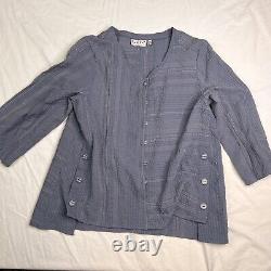 Bundle 4 Habitat Clothes To Love By Crinkle button Up shirt 3/4 Sleeve M L150423