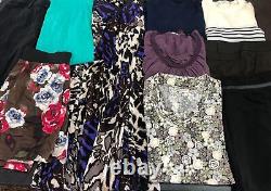 Bundle Ladies Clothes Size 12 Black Trousers, Laura Ashley, Boho Halter Dress