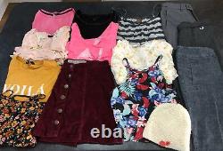 Bundle Of Ladies Clothing Size 8-10 Trousers Tops Skirt