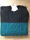 Bundle of 18 Topman Crew Neck Acrylic Charcoal Teal Navy Cable Knit Jumper Small