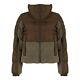 Columbia Womens Leadbetter Point Sherpa Hybrid Puffer Jacket Olive Green / St