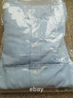 Crew Clothing Classic Striped Shirt Blue Ladies, UK 18 bundle X10 RRP £490 Bnwt