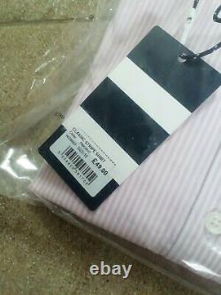 Crew Clothing Classic Striped Shirt Pink Ladies, UK 12 bundle X10 RRP £490 Bnwt