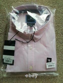 Crew Clothing Classic Striped Shirt Pink Ladies, UK 18 bundle X10 RRP £490 Bnwt