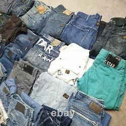 DIESEL G-STAR 33x Jeans Mens Womens Designer Branded Clothing Bundle Joblot