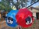 Disney Mickey & Minnie Mouse Beach Umbrella Set Bundle RARE SUMMER SHADE