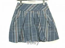 Double Standard Clothing Closing Miniskirt Size 36 Women'S Navy Plaid Pattern