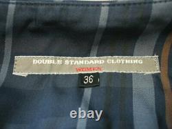 Double Standard Clothing Closing Miniskirt Size 36 Women'S Navy Plaid Pattern