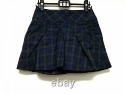 Double Standard Clothing Closing Miniskirt Size 38 Women'S Dark Navy Green