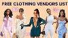 Free Wholesale Clothing Vendors List Start Your Own Online Business