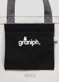 Graniph Miffy Cotton HAT & TWO Tote Bags (Black, Navy) BUNDLE 3 ITEMS SP VALUE