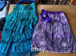 Huge Clothes Bundle 46 Items + Size 10 Tie Dye Paisley Dresses Tops Trousers