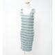 ISSEY MIYAKE Dress Size 2 Border Sleeveless Gray Bundle Old Clothes (H18)