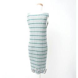 ISSEY MIYAKE Dress Size 2 Border Sleeveless Gray Bundle Old Clothes (H18)