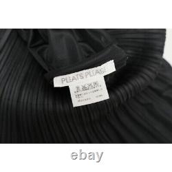 ISSEY MIYAKE High-Neck Long Coat Cardigan Size 3 Black Bundle Old Clothes (U72)