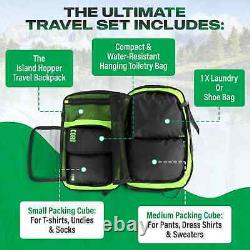 Island Hopper Travel Bundle Backpack + Toiletry Bag + Compression Packing Cube