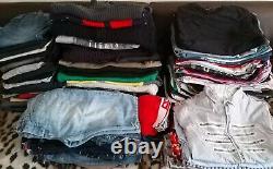 Joblot 260 pieces Bundle Mix clothes Men's & Womens size uk s, m, l, xl