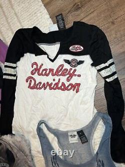 Ladies Harley Davidson Clothing 10pc BUNDLE (Sizes Mainly Small + Some Medium)