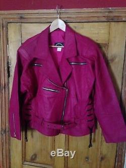 Ladies Vintage Leather Jacket Joblot Bundle Brando Biker Style (Size 14-16)