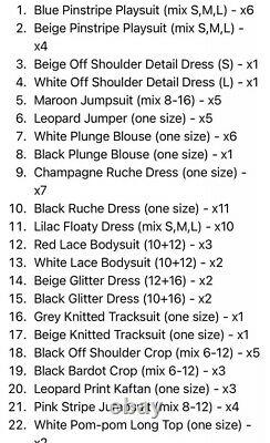 Ladies Wholesale Bulk Clothing Bundle. Beautiful Quality Clothing. 96 Items