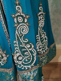Ladies pakistani indian wedding Party Special Occasion Clothes anarkali dress