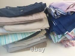 Large Bundle Job Lot Of Woman's Clothing Tshirts, Shirts, Shorts Sizes 16-18