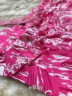 Lilly Pulitzer Hotty Pink Skinny Dippin Julianne Dress NWT Bundle