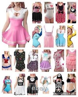 Littleforbig clothes collection bundle size medium 10-12 cosplay onsies skirts