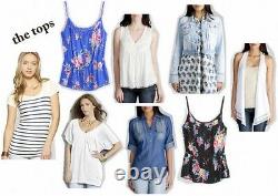 Lot 150 Pcs Wholesale Clothing Womens Tops Jeans Dresses Bottoms S M L XL