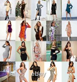 Lot 20 Pcs Wholesale Clothing Women Mixed Tops Dresses Bottoms Apparel S M L