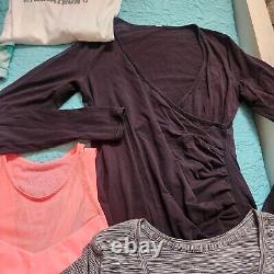 Lululemon Bundle Lot Of Pants, Crop, Tank Tops, Shirts, Bra Sz 6