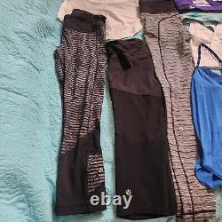 Lululemon Bundle Lot Of Pants, Crop, Tank Tops, Shirts, Bra Sz 6