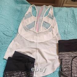 Lululemon Bundle Lot Of Pants, Crop, Tank Tops, Shirts, Bra Sz 6