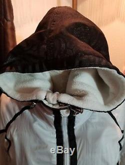 Lululemon Bundle Up 8 Down Fleece Ivory Black Laceoflage Covertable Coat Jacket